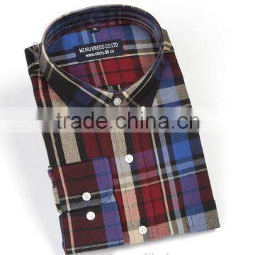 new fashion men dress shirt men causal shirt flannel plaid men shirt 2017