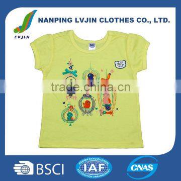 hot sales Eco-friendly cotton custom baby tee top,baby clothes made in China t shirt baby costume