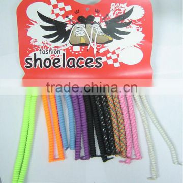 custom round colorful elastic shoe laces