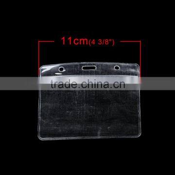High Quality Plastic Transparent Horizontal Men Card Holder Badge Pouches photo-4