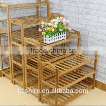 2015 cheap hot selling wooden bamboo shoe racks