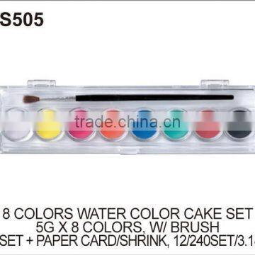 8 VIBRANT WATERCOLOR PAINTS CAKES SET photo-5
