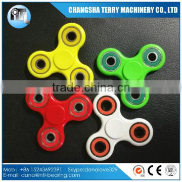 plastic ABS tri fidget spinner with Si3N4 ceramic bearing 608