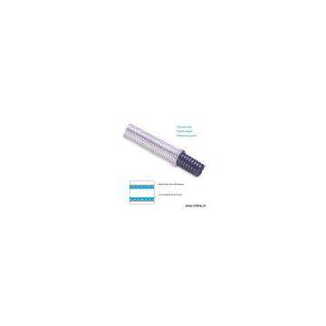 Metal wire overbraided flexbile corrugated nylon conduits