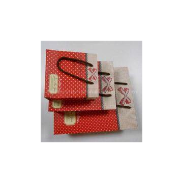 Three Pcs Paper Shopping Bag Set