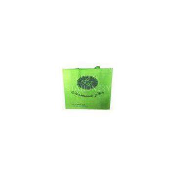 Green Custom Reusable Grocery Bag Non Woven With Pipe Handle 3531.310.9 cm