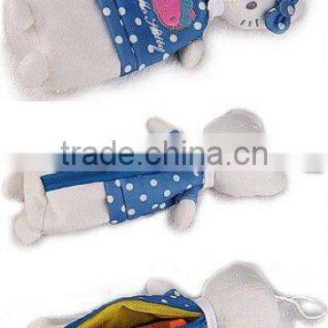 Kitty Soft Plush Doll Pencil Case Bag