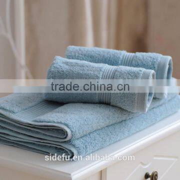 Cheap Wholesale Superior Durability Hotel Towel Set Dobby Dyed Towel photo-3