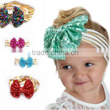 Wholesale Latest Hairband Designs Hair Fashion Baby Kids Headband Sequin