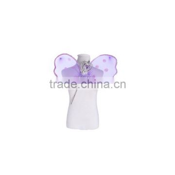 Purple little fairy wings fancy party dress made in china