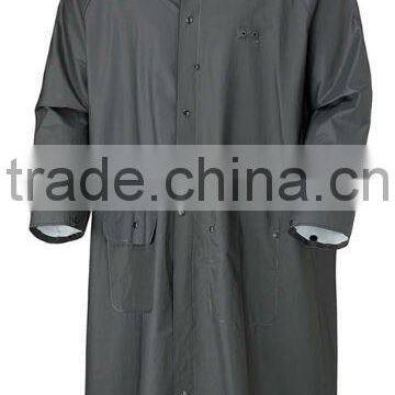 Black HORSE RIDER'S PVC RAIN COAT