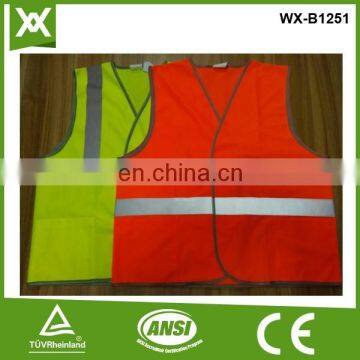 factory suppliers polyester knit 120g class2 CE tape high safety reflector vest