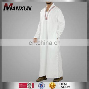 Middle East Clothing Muslim Abaya White Thobe Jubah Dubai Arabian Baju kaftan Men 2017