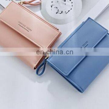 Lady Short Women Wallets Mini Money Purses Fold PU Leather Bags Female Coin Purse Card Holder