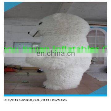 Giant Inflatable Mascot Costume Adult Inflatable Polar Bear Mascot Costume