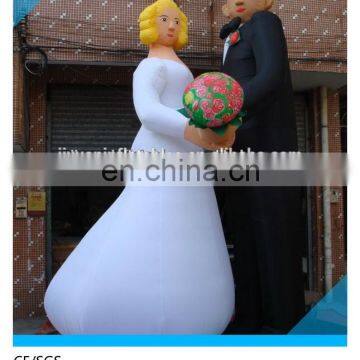 giant wedding decoration inflatable bride and groom