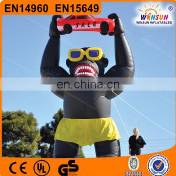 Factory price Inflatable Gorilla with Shorts, Sunglasses, inflatable advertisement