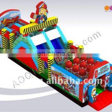 New design rescure operation challenge games inflatables used kids outdoor playground equipment