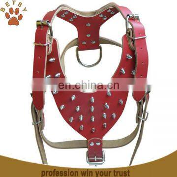 Leather Studded Dog Harness
