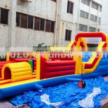 Mega sport Interactive adult and kids inflatable obstacle course for sale