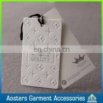 New Design Art Paper Printing Cheap Custom Embossed Hang Tags Wholesale photo-5
