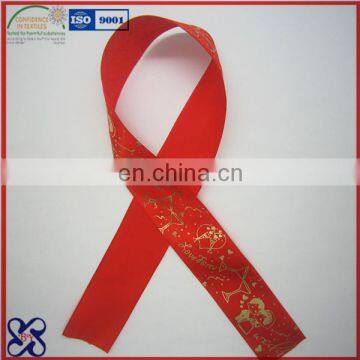 Gold Foil Printed Ribbon / Grosgrain Webbing photo-2