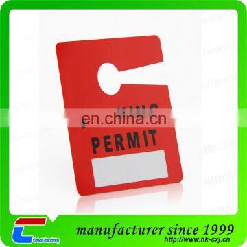 Barato Custom Manufacture Plastic Printable PVC Hanging Card