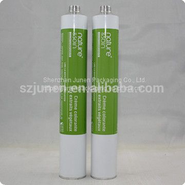 Collapsible Aluminum Packaging Tube For Hair Color Cream