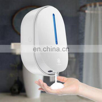 Refillable wall mounted auto foaming sensor lotion soap dispenser pump tops