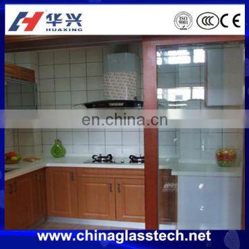 Oil and smoke insulation glass sliding opening aluminium kitchen cabinet doors