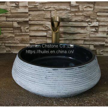 China Black Granite Sinks,Black Granite Sinks, Nature Stone Wash Basin