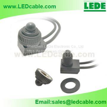 12V Waterproof Push Button On-Off Switch With Lead