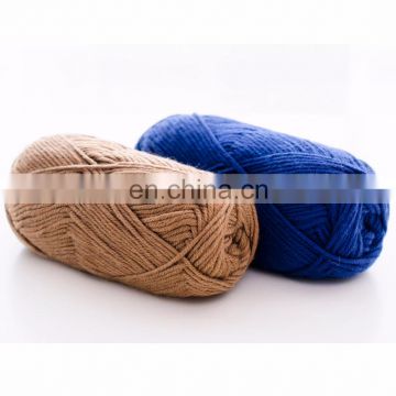 China wholesale wool acrylic nylon blend DK hand knitting yarn ball