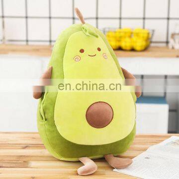 2020 Hot Sale Avocado Throw Pillow Soft Baby Plush Stuffed Toy With Customized Design