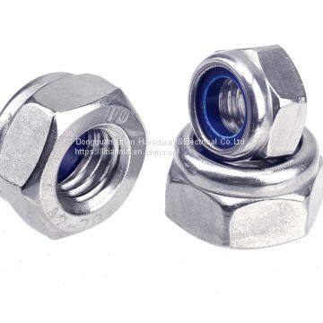 The High Quality DIN982 Stainless Steel Self Lock Nut Nylon Clinching M5 Press Hex Nylock Bolts Nuts photo-2