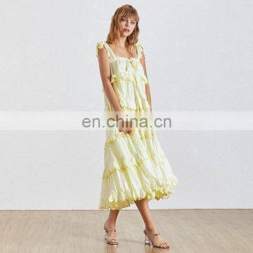 TWOTWINSTYLE Strapless Off Shoulder Backless Ruffles Bow Dresses Female Fashion 2020 photo-2