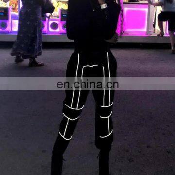 Hot Sales Best Sellers Women Fashion Tie Feet Pants Ladies Reflection Overalls Women Trousers photo-2