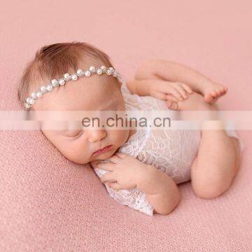 Newborn Baby Photo Clothing Baby Summer Bodysuit Beautiful Black White Lace Romper photo-6