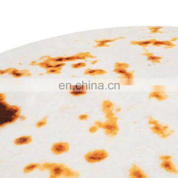 Mexican Pancakes Blanket Throw Blanket Flannel Fleece Burritos Tortilla Blanket photo-4