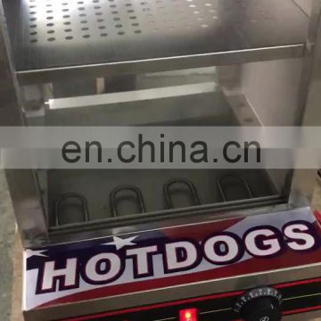 220v hot dog glass warming showcase stainless steel machine foods warmer display