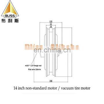 Wheel Disc Brake DC12inch Hub Motor 24V36V48V Brushless Hub Motor 350w Electric Bicycle Hub Motor photo-6