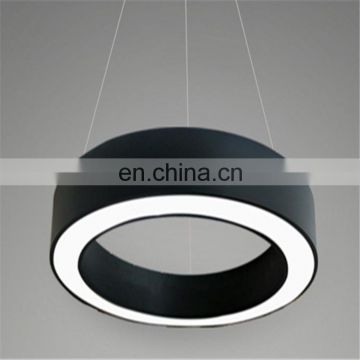 Creative Round black conference room hanging wire bar restaurant classroom lighting Led office lighting chandelier