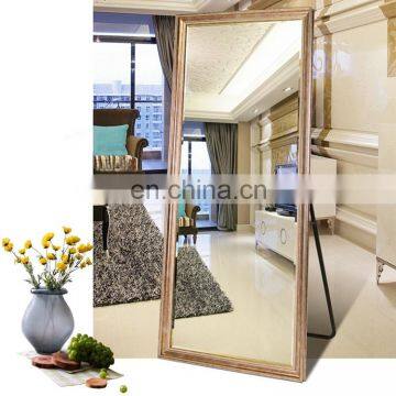 large full length square crystal decorative wall standing mirror ultra super clear customized