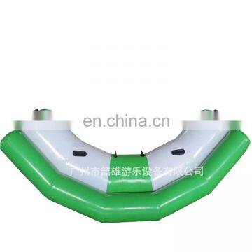 Hot sale Inflatable water floating buoy commercial 0.9mm pvc inflatable water toy 3-person towed buoy