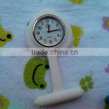 100% factory direct hot sale 2016 custom silicone nurse watch, doctor watch clock/fob medical watch