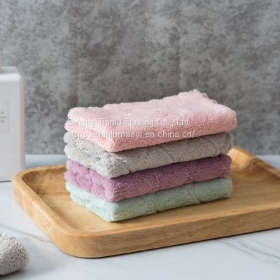 Double Side Water Washing Cloth Without Oil Absorption Cloth 100 Clean Cloth Coral Velvet Kitchen Lazy Cloth photo-3