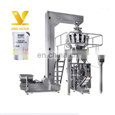 Automatic sea food doypack plastic packing packaging machine