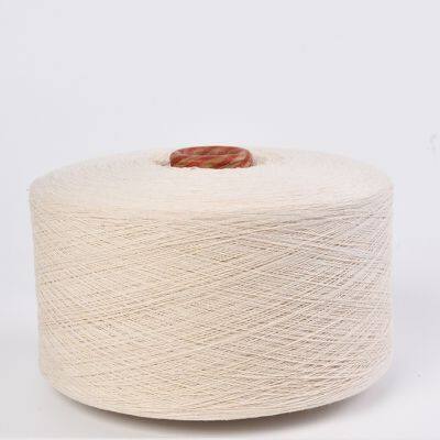 Ne5.5s raw white recycled polyester cotton yarn for weaving belt tape