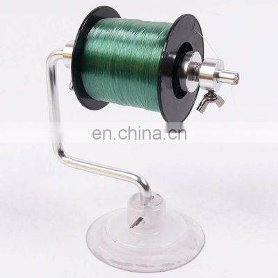 Portable Fishing Line Reel Spool Spooler System Tackle Silver Aluminum