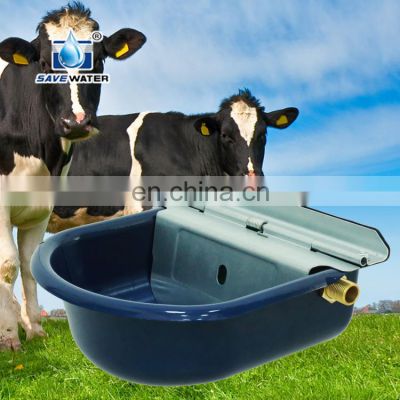 Stainless steel enamel cattle drinking water bowl for cow sheep goat horse